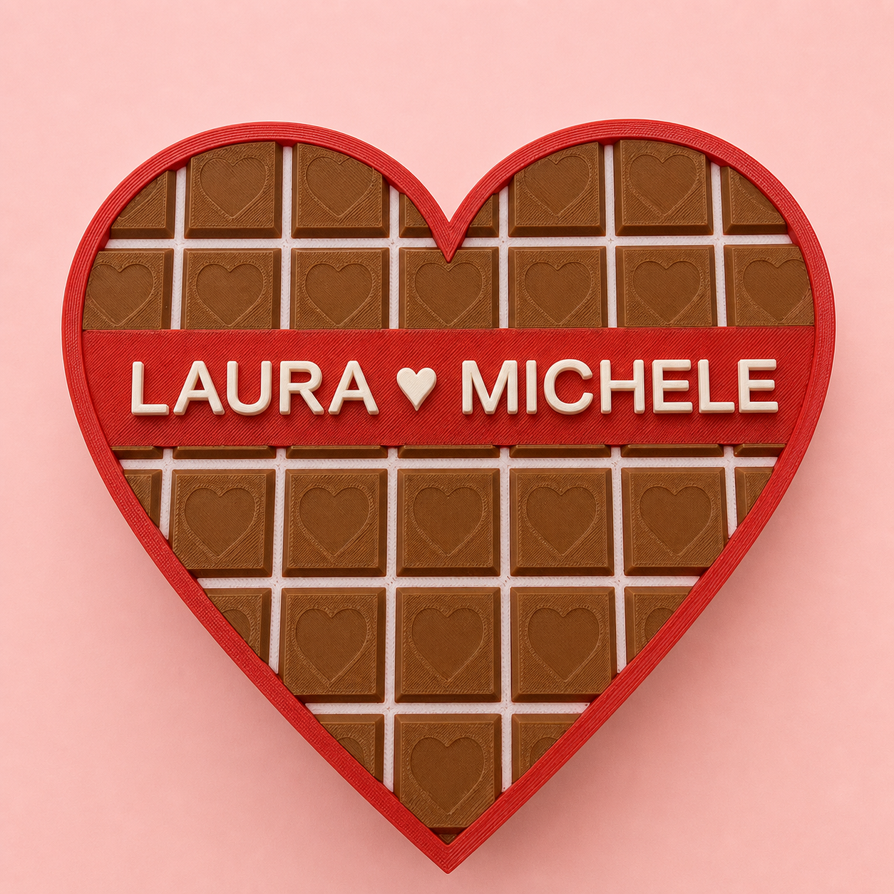 Scatola cuore personalizzata Laura e Michele